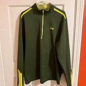 Under Armour Men's Olive and Neon Yellow Performance Jacket